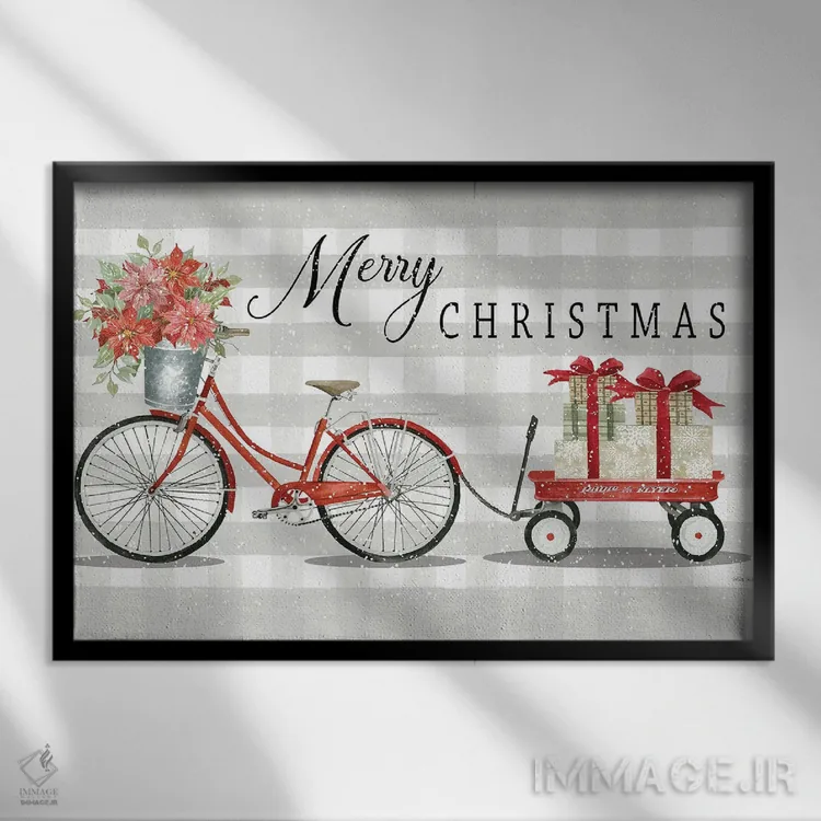 تابلو تحویل کریسمس شمارهٔ دو اثر سیندی جیکوبز - نمای قابدار مشکی