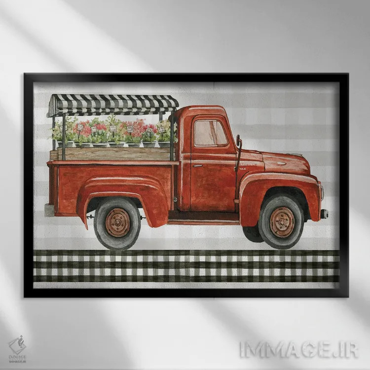 تابلو گلهای تازه برای تو اثر سیندی جیکوبز - نمای قابدار مشکی