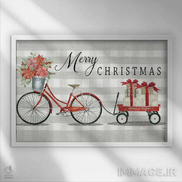 تابلو تحویل کریسمس شمارهٔ دو اثر سیندی جیکوبز - نمای قابدار سفید