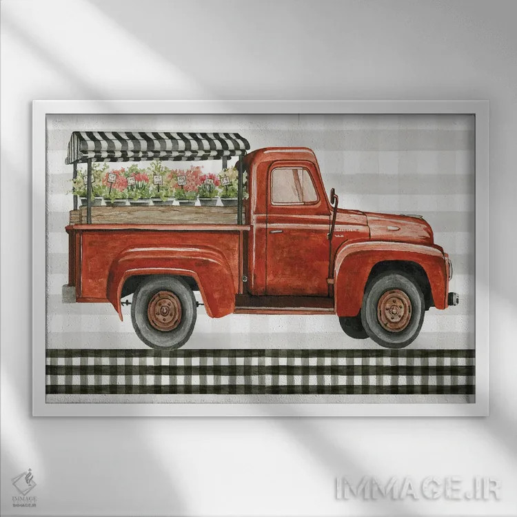 تابلو گلهای تازه برای تو اثر سیندی جیکوبز - نمای قابدار سفید