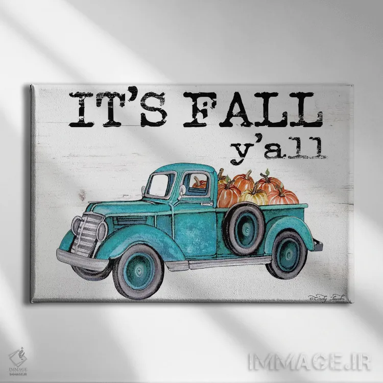 تابلو پاییز شده دوستان اثر سیندی جیکوبز - نمای روبهرو روی دیوار