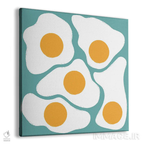 تابلو تخممرغها (آبی) اثر کارمن جابیر - نمای پرسپکتیو محصول