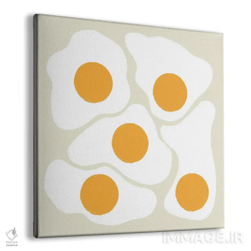 تابلو تخممرغها (رنگ بژ) اثر کارمن جابیر - نمای پرسپکتیو محصول