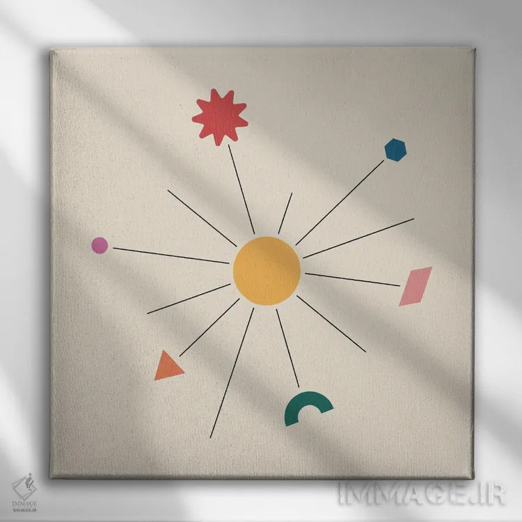 تابلو آگاهی اثر کارمن جابیر - نمای روبهرو روی دیوار