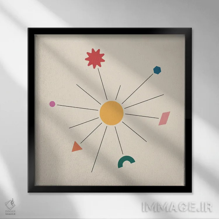 تابلو آگاهی اثر کارمن جابیر - نمای قابدار مشکی