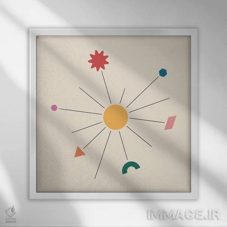 تابلو آگاهی اثر کارمن جابیر - نمای قابدار سفید