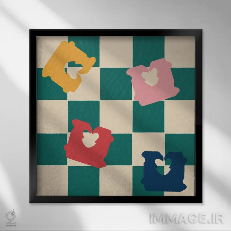 تابلو تاریخ انقضا اثر کارمن جابیر - نمای قابدار مشکی