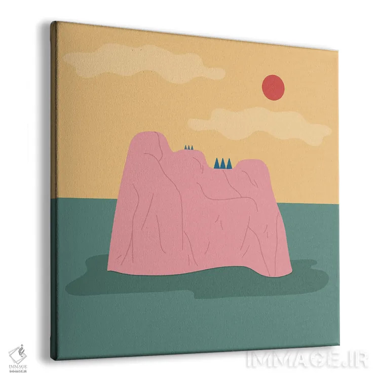 تابلو جزیره اثر کارمن جابیر - نمای پرسپکتیو محصول