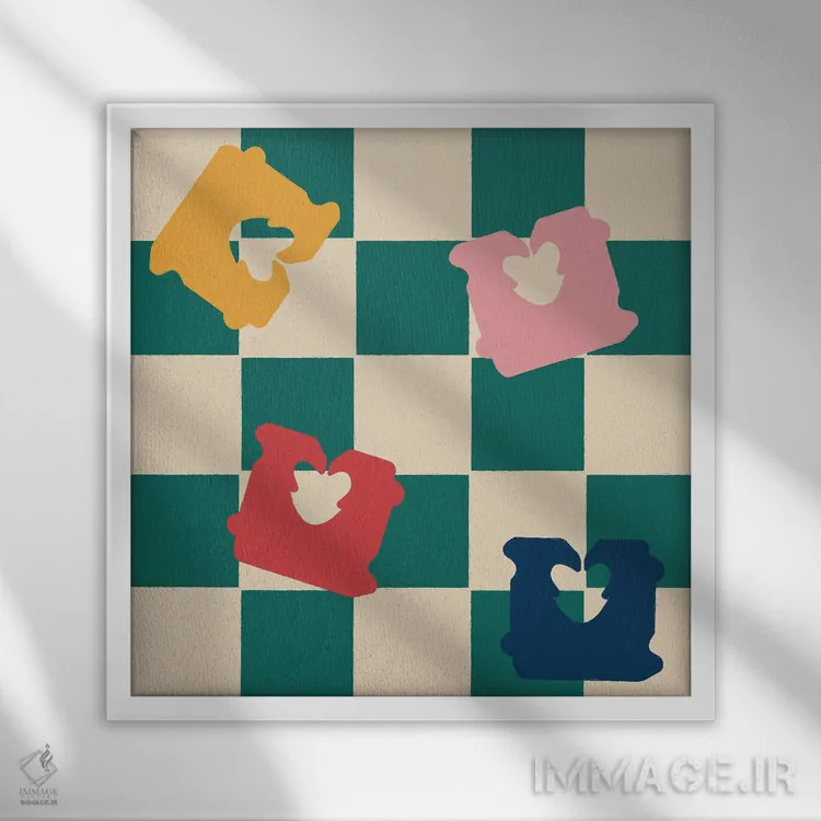 تابلو تاریخ انقضا اثر کارمن جابیر - نمای قابدار سفید