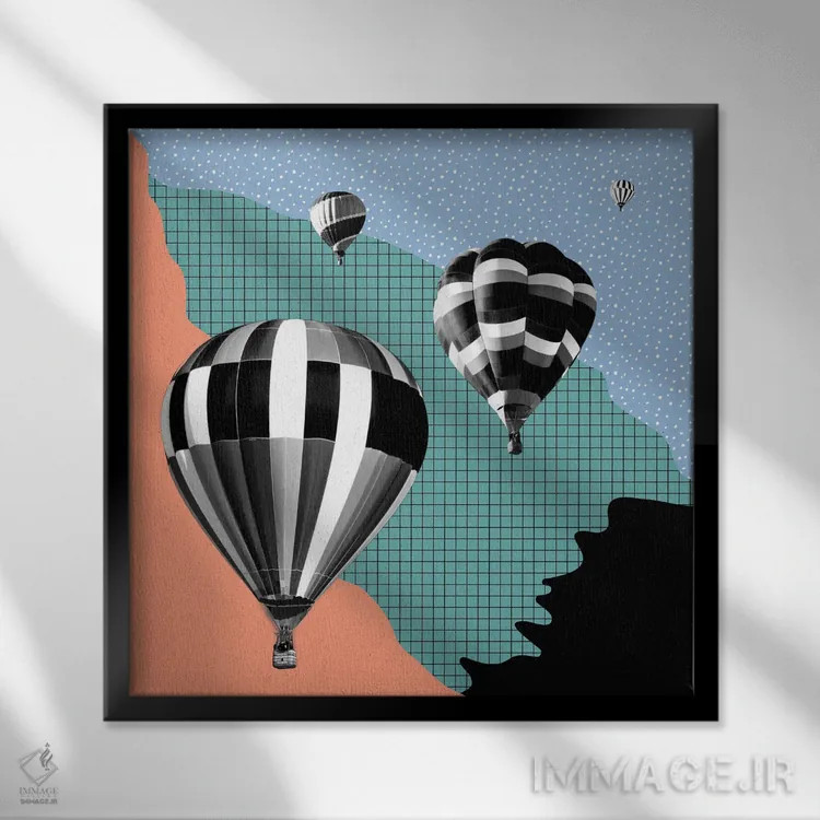 تابلو و حرکت میکنیم اثر کارمن جابیر - نمای قابدار مشکی