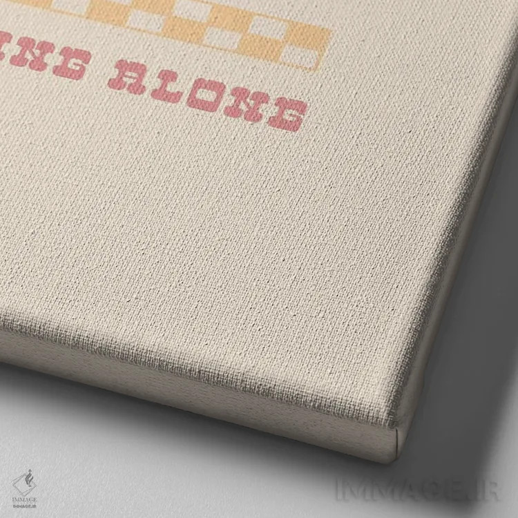 تابلو آهسته پیش رفتن اثر کارمن جابیر - نمای نزدیک بافت بوم