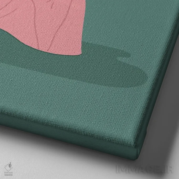 تابلو جزیره اثر کارمن جابیر - نمای نزدیک بافت بوم