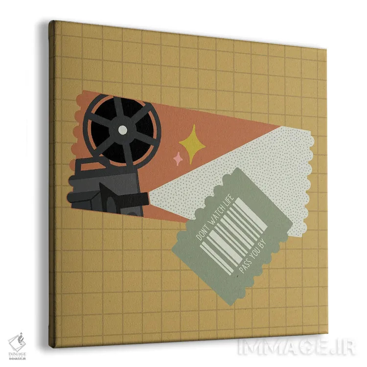 تابلو از کنارت رد میشوم اثر کارمن جابیر - نمای پرسپکتیو محصول