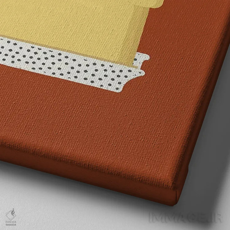 تابلو بالاتر از قبل باش (بازی با کلمه Butter/Better) اثر کارمن جابیر - نمای نزدیک بافت بوم