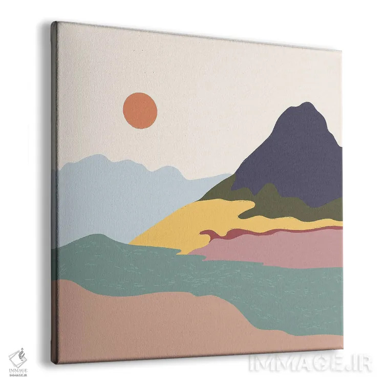 تابلو قله اثر کارمن جابیر - نمای پرسپکتیو محصول