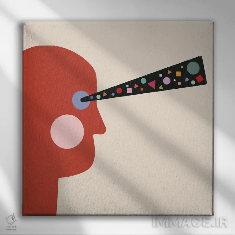 تابلو دیدگاه اثر کارمن جابیر - نمای روبهرو روی دیوار