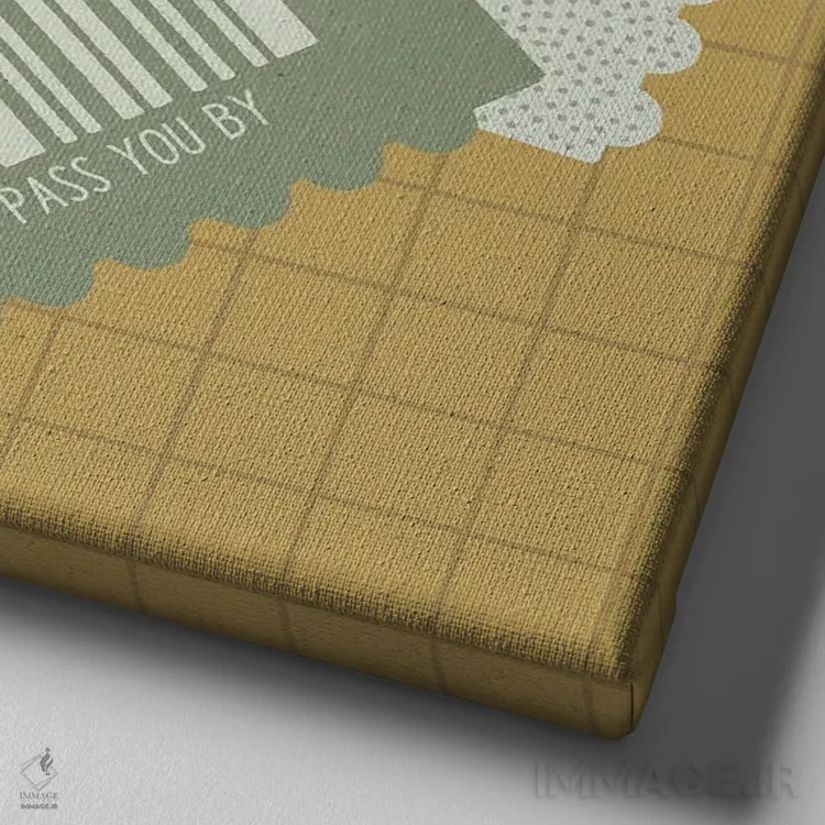 تابلو از کنارت رد میشوم اثر کارمن جابیر - نمای نزدیک بافت بوم