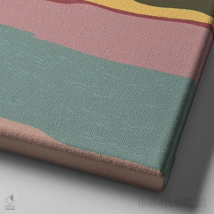 تابلو قله اثر کارمن جابیر - نمای نزدیک بافت بوم