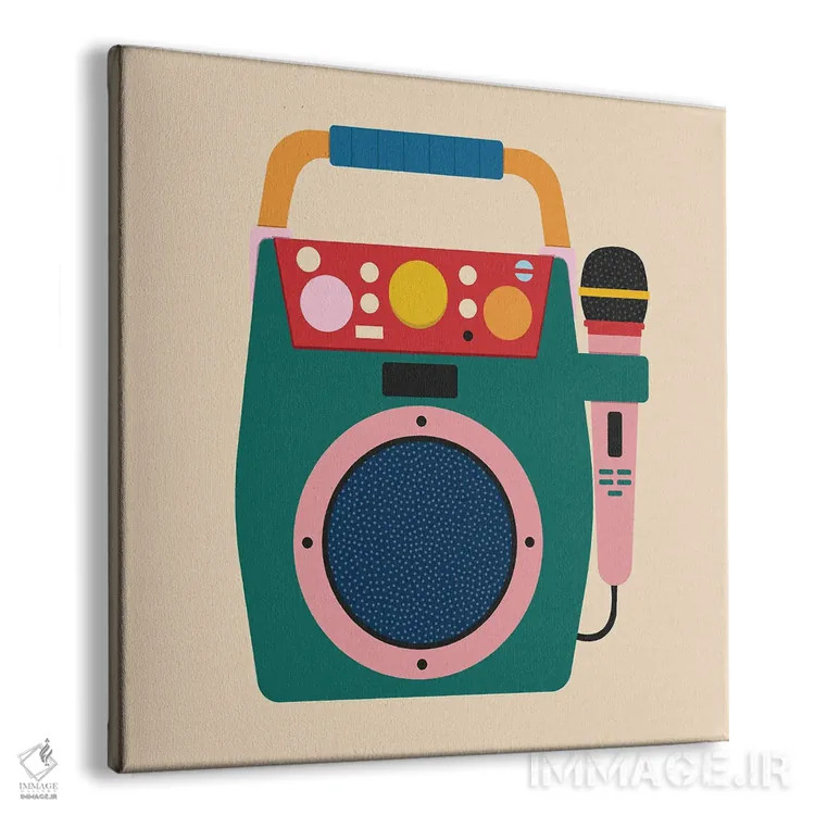 تابلو همخوانی کردن اثر کارمن جابیر - نمای پرسپکتیو محصول