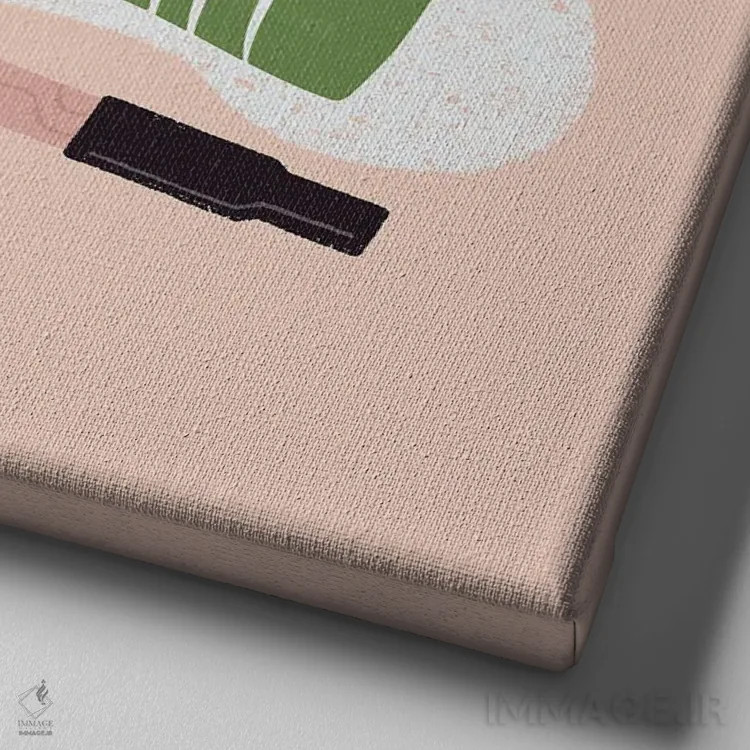 تابلو رؤیاهای بیهوده اثر کارمن جابیر - نمای نزدیک بافت بوم