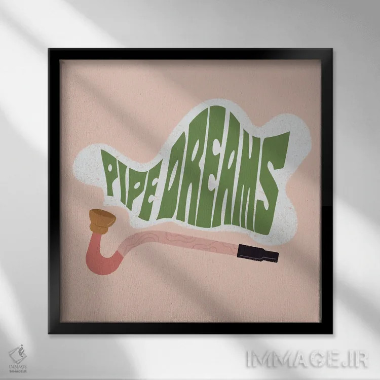 تابلو رؤیاهای بیهوده اثر کارمن جابیر - نمای قابدار مشکی