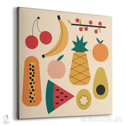 تابلو میوههای تابستانی اثر کارمن جابیر - نمای پرسپکتیو محصول