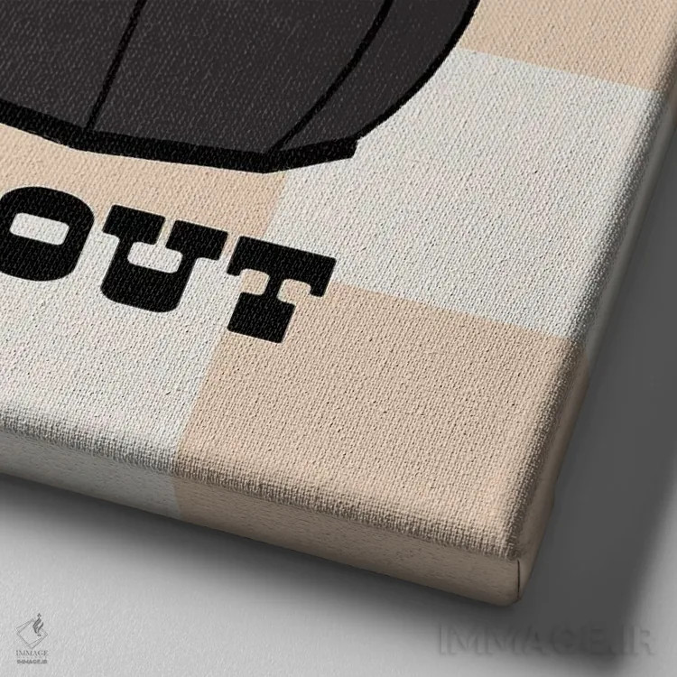 تابلو تکان بده اثر کارمن جابیر - نمای نزدیک بافت بوم