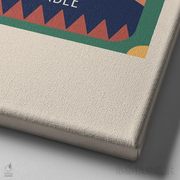 تابلو سیاره را نجات بده اثر کارمن جابیر - نمای نزدیک بافت بوم