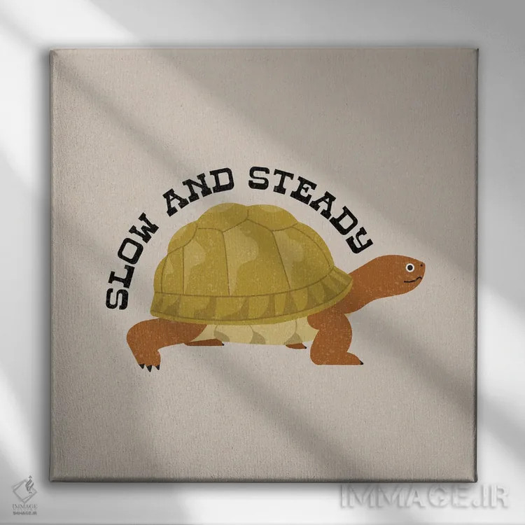 تابلو آهسته و پیوسته اثر کارمن جابیر - نمای روبهرو روی دیوار