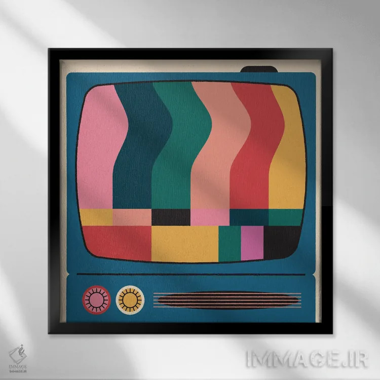 تابلو در حالت آمادهباش اثر کارمن جابیر - نمای قابدار مشکی