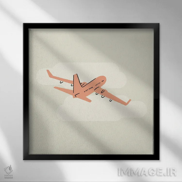 تابلو بعداً میبینمت اثر کارمن جابیر - نمای قابدار مشکی