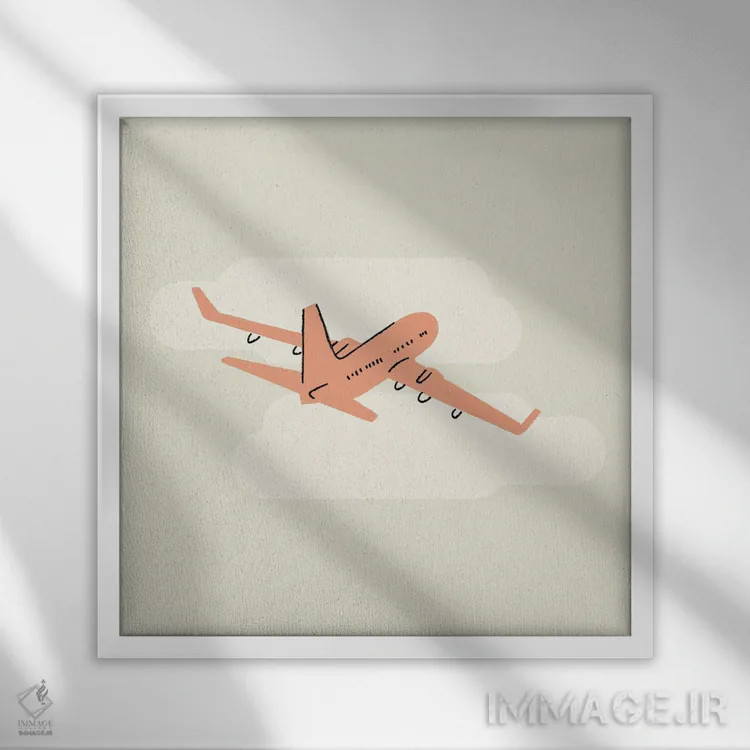 تابلو بعداً میبینمت اثر کارمن جابیر - نمای قابدار سفید