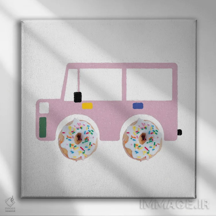 تابلو سواری باحال اثر کارمن جابیر - نمای روبهرو روی دیوار