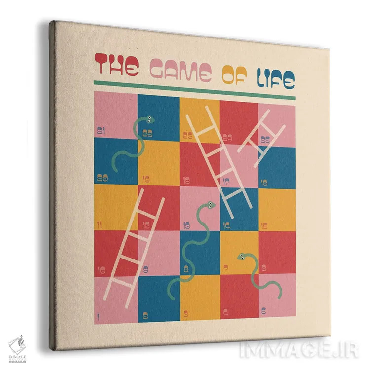 تابلو بالا و پایین اثر کارمن جابیر - نمای پرسپکتیو محصول