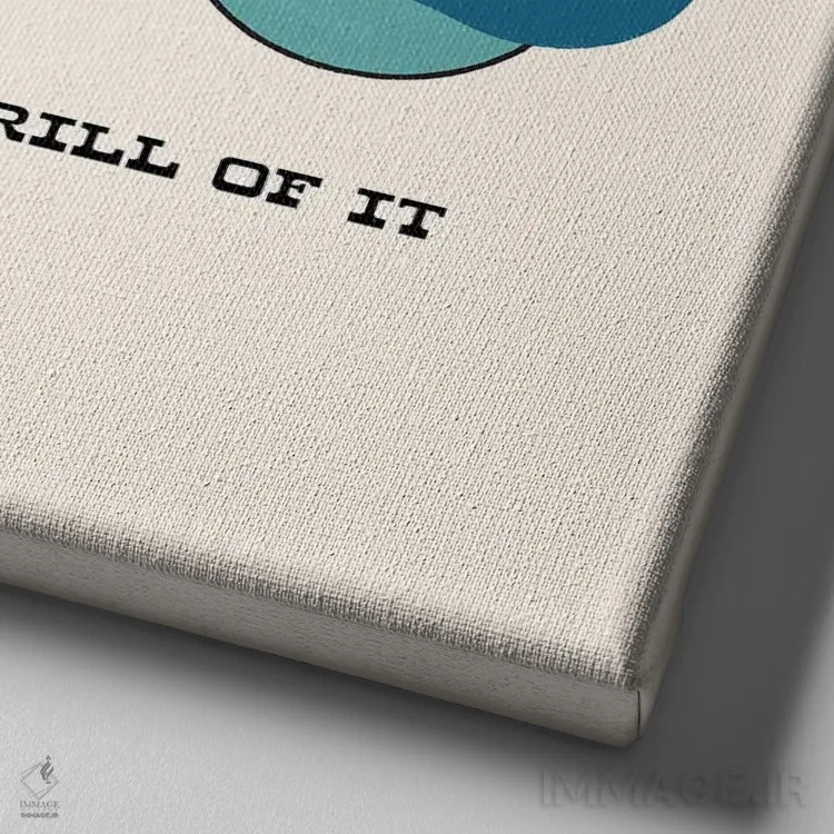 تابلو هیجانش اثر کارمن جابیر - نمای نزدیک بافت بوم