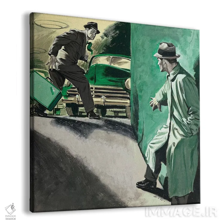 تابلو کارآگاه چهارم اثر ارنست چیریاکا - نمای پرسپکتیو محصول