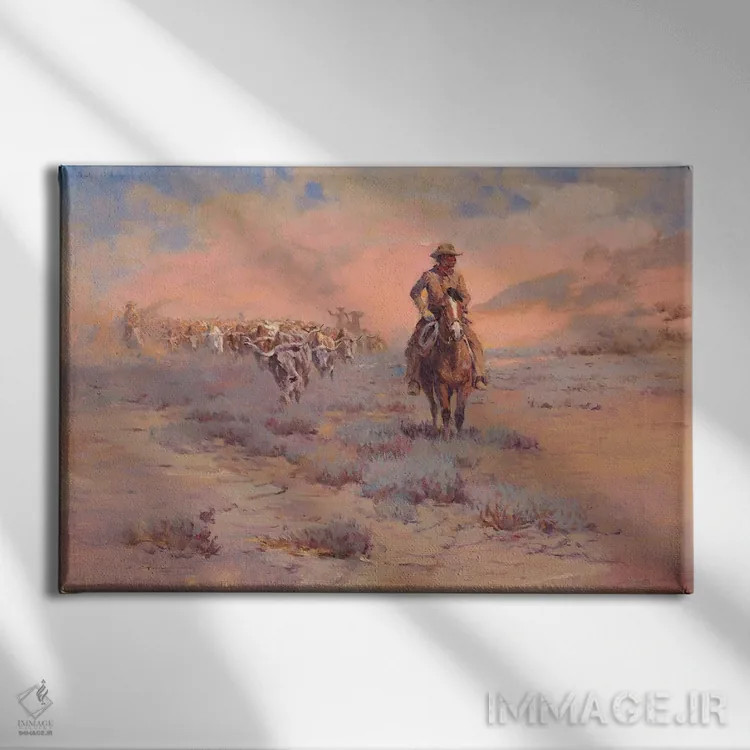 تابلو شاخهای بلند اثر ارنست چیریاکا - نمای روبهرو روی دیوار