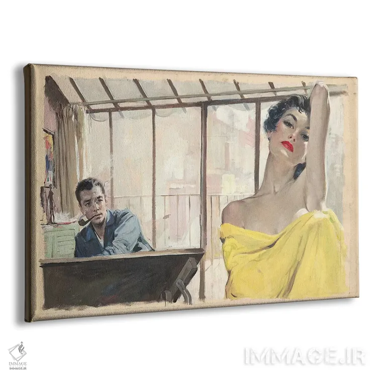 تابلو ژست گرفتن اثر ارنست چیریاکا - نمای پرسپکتیو محصول