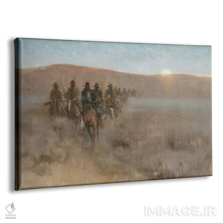 تابلو گروه تعقیب (اول) اثر ارنست چیریاکا - نمای پرسپکتیو محصول