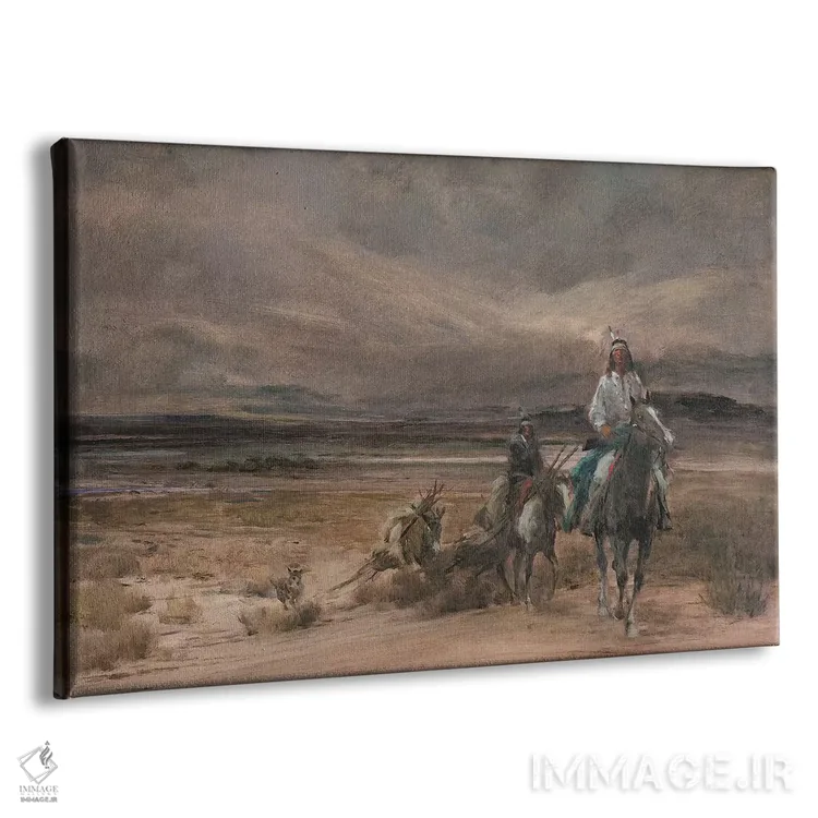 تابلو سواران در طوفان اثر ارنست چیریاکا - نمای پرسپکتیو محصول