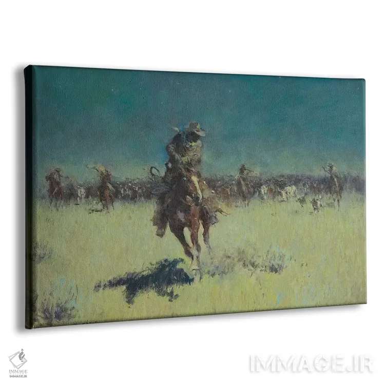 تابلو جدال در شب پرستاره اثر ارنست چیریاکا - نمای پرسپکتیو محصول