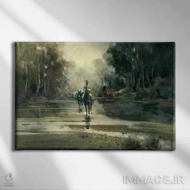 تابلو جویبار اثر ارنست چیریاکا - نمای روبهرو روی دیوار