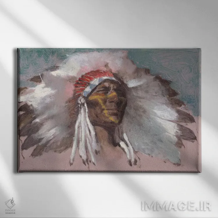 تابلو رییس قبیله اثر ارنست چیریاکا - نمای روبهرو روی دیوار