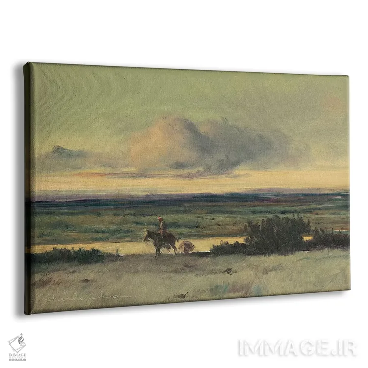 تابلو عبور از رود ریو اثر ارنست چیریاکا - نمای پرسپکتیو محصول