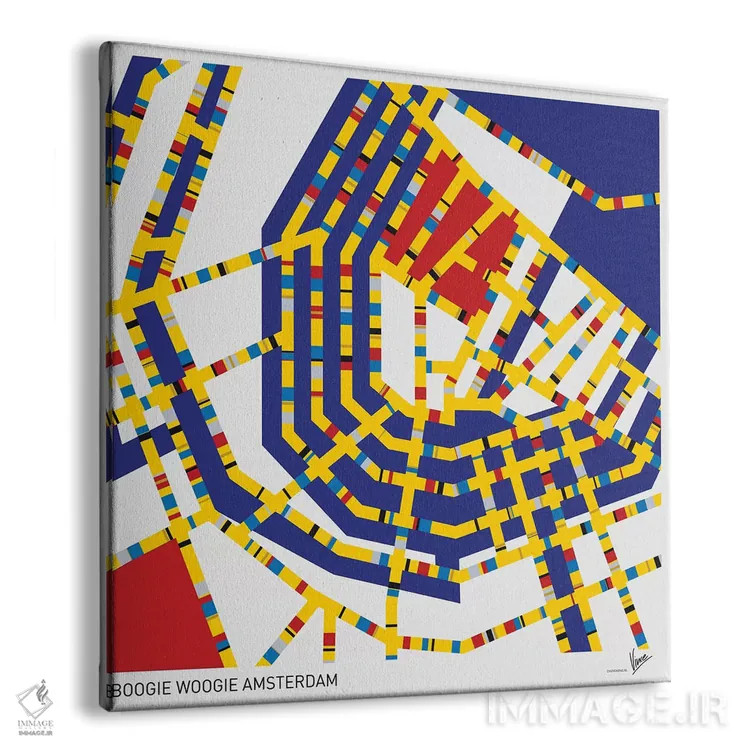 تابلو بوگی ووگی آمستردام (هنر مفهومی) اثر چانکونگ - نمای پرسپکتیو محصول