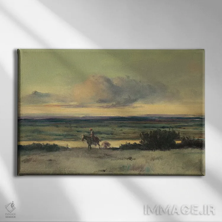 تابلو عبور از رود ریو اثر ارنست چیریاکا - نمای روبهرو روی دیوار