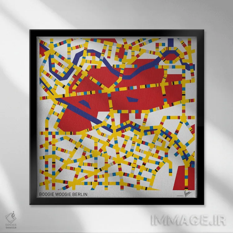 تابلو بوگی ووگی برلین (هنر مفهومی) اثر چانکونگ - نمای قابدار مشکی