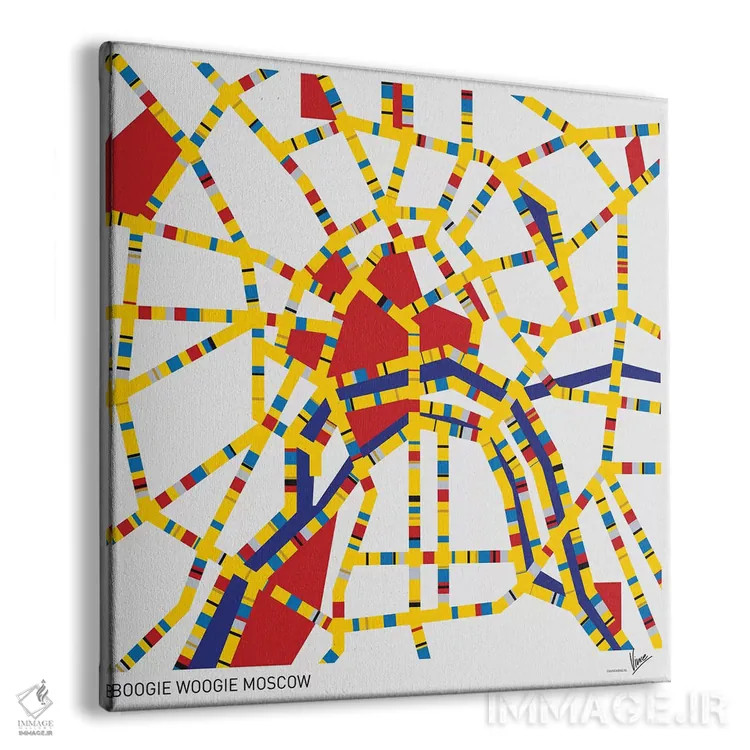 تابلو بوگی ووگی مسکو (هنر مفهومی) اثر چانکونگ - نمای پرسپکتیو محصول