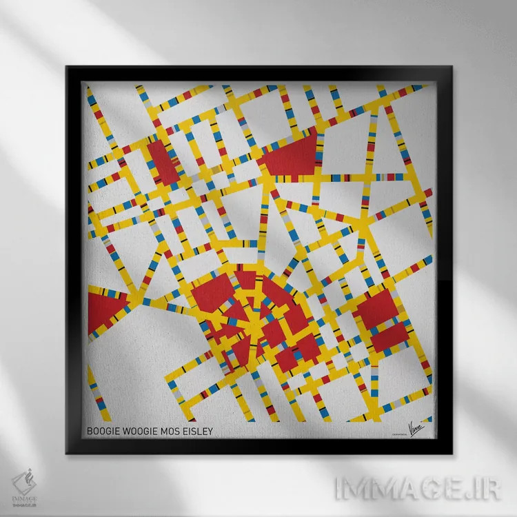 تابلو بوگی ووگی موس آیزلی (دنیای جنگ ستارگان) اثر چانکونگ - نمای قابدار مشکی