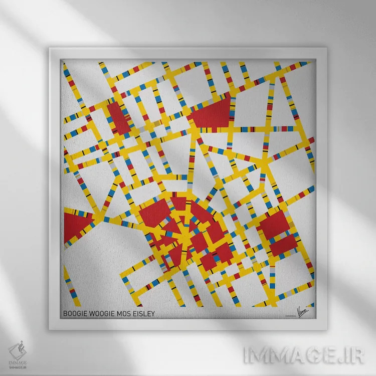 تابلو بوگی ووگی موس آیزلی (دنیای جنگ ستارگان) اثر چانکونگ - نمای قابدار سفید